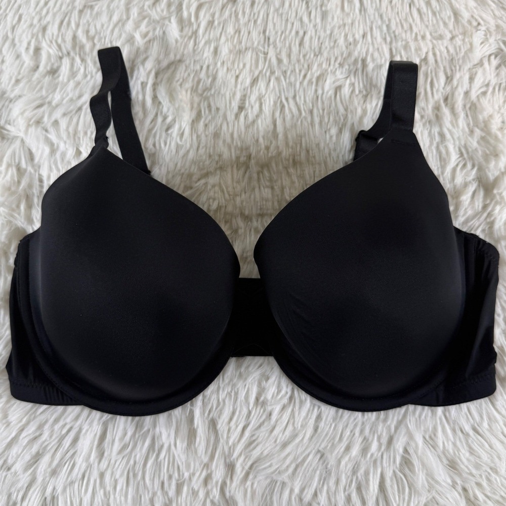 Auden‎ 36DD Black Lightly Lined Demi Bra Suport Comfort Everyday Casual Smooth